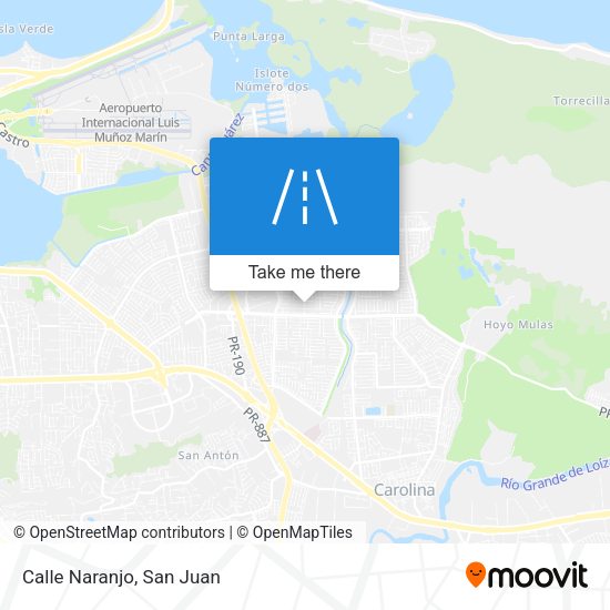 Mapa de Calle Naranjo