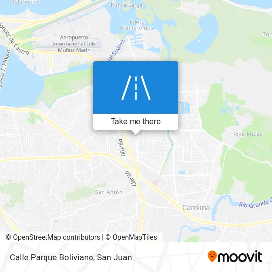 Mapa de Calle Parque Boliviano