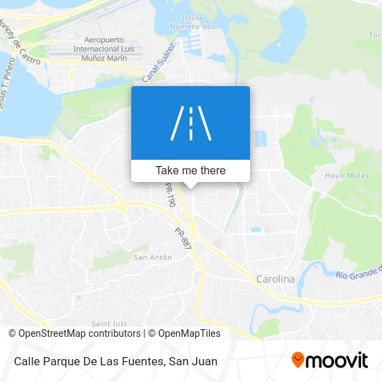 Mapa de Calle Parque De Las Fuentes