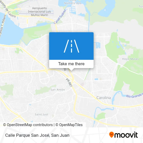 Mapa de Calle Parque San José