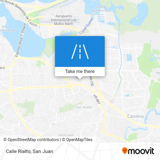 Mapa de Calle Rialto