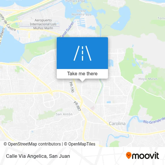 Mapa de Calle Via Angelica