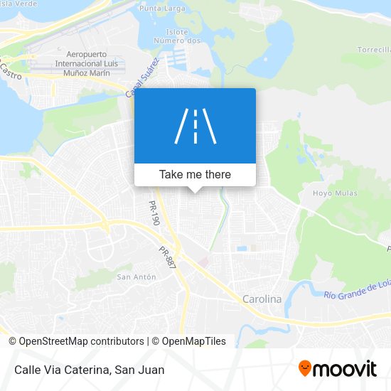 Mapa de Calle Via Caterina