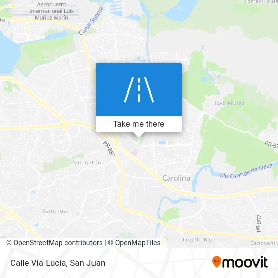 Mapa de Calle Via Lucia