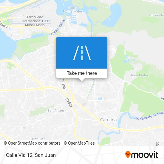 Mapa de Calle Via 12