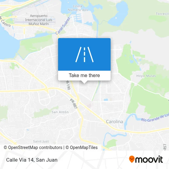 Mapa de Calle Via 14