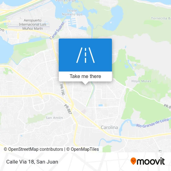 Mapa de Calle Via 18