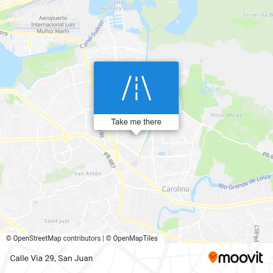 Mapa de Calle Via 29