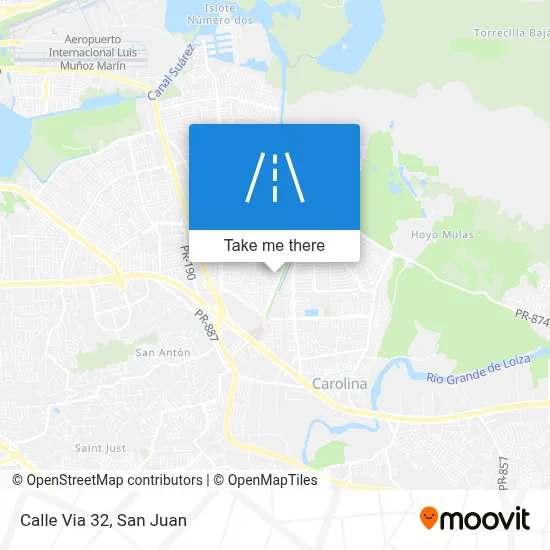 Mapa de Calle Via 32