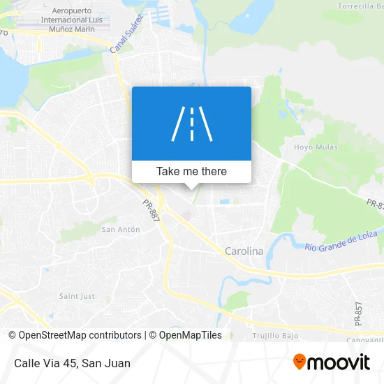 Mapa de Calle Via 45