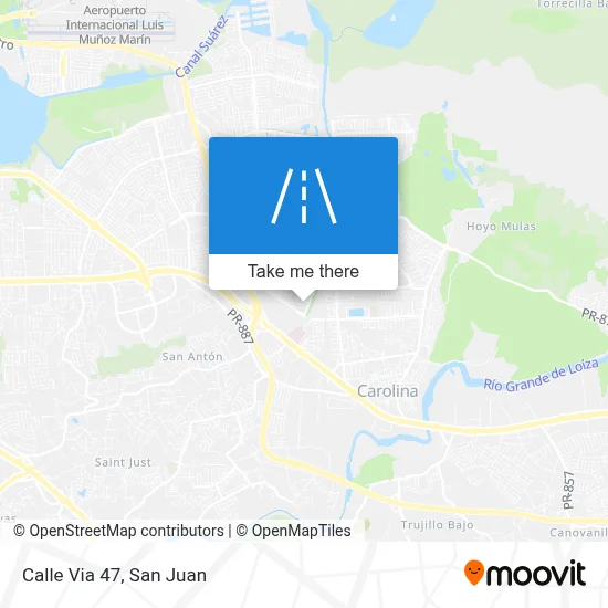 Mapa de Calle Via 47