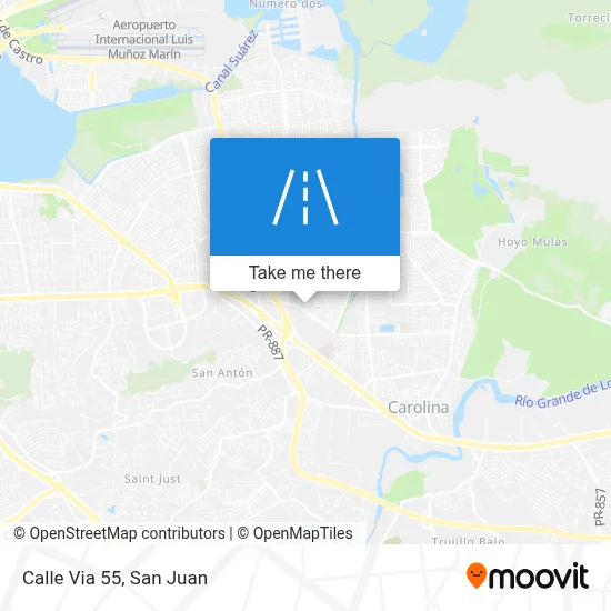 Mapa de Calle Via 55