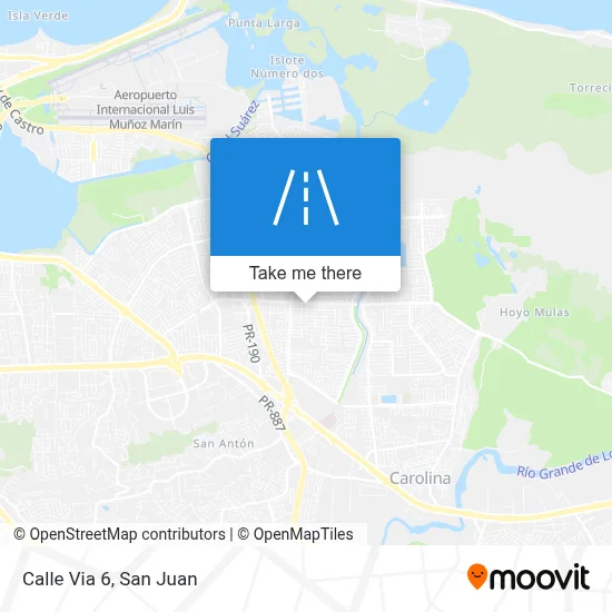 Mapa de Calle Via 6