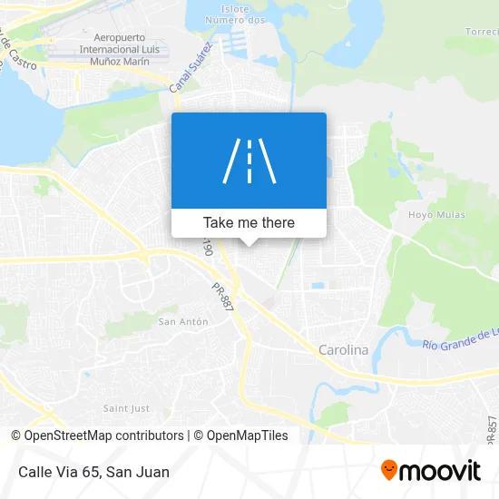 Mapa de Calle Via 65