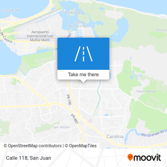 Calle 118 map