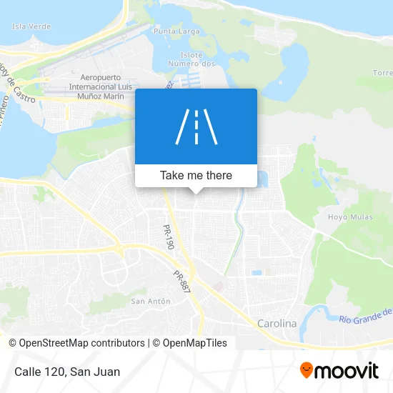Calle 120 map