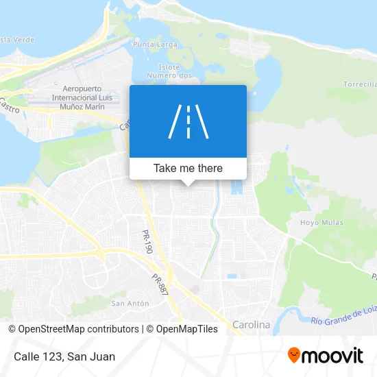 Mapa de Calle 123