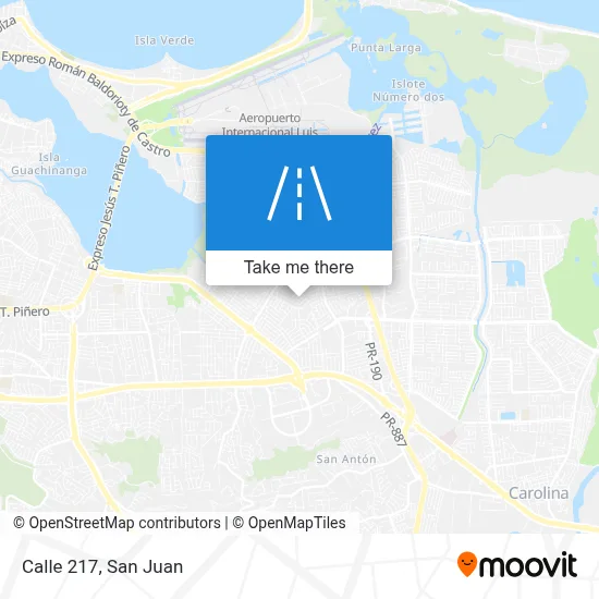 Mapa de Calle 217
