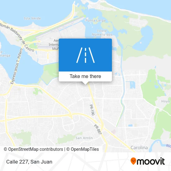 Calle 227 map