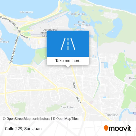 Calle 229 map