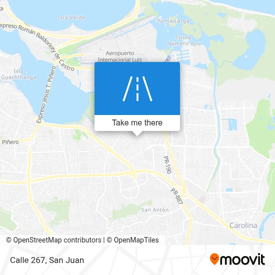 Calle 267 map