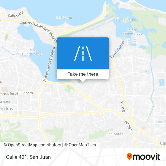 Calle 401 map