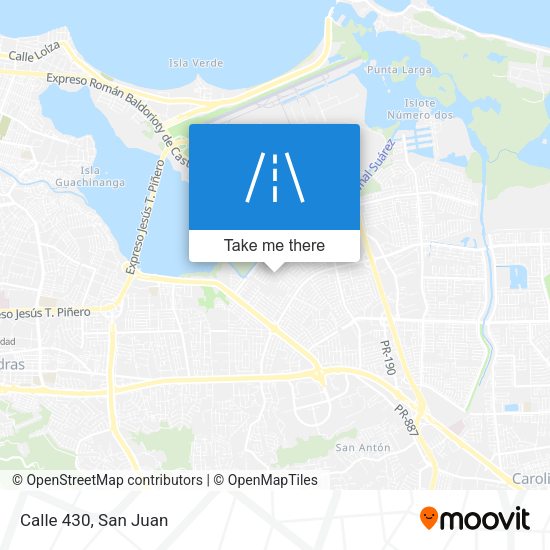Calle 430 map