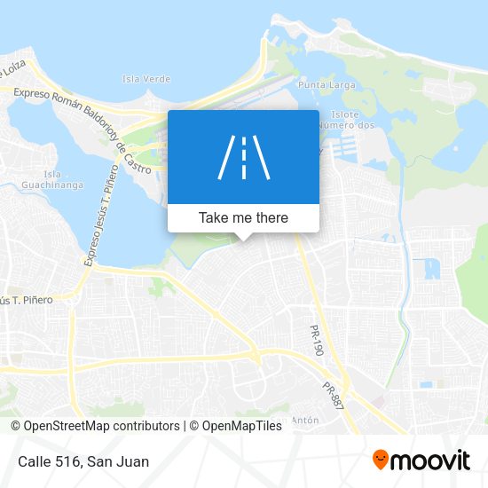 Calle 516 map