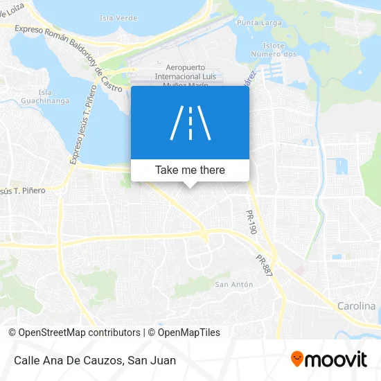 Calle Ana De Cauzos map