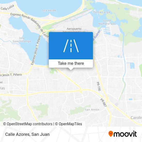 Mapa de Calle Azores