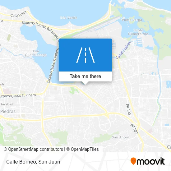 Mapa de Calle Borneo