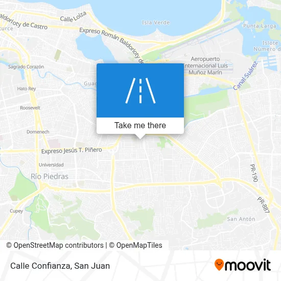 Mapa de Calle Confianza