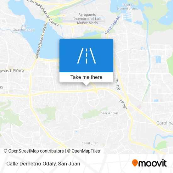 Mapa de Calle Demetrio Odaly