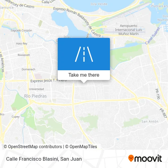 Mapa de Calle Francisco Blasini