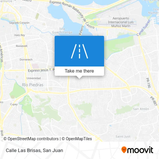 Calle Las Brisas map