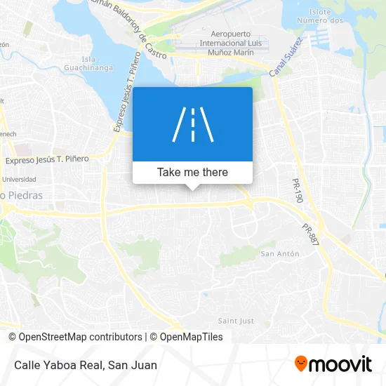 Mapa de Calle Yaboa Real