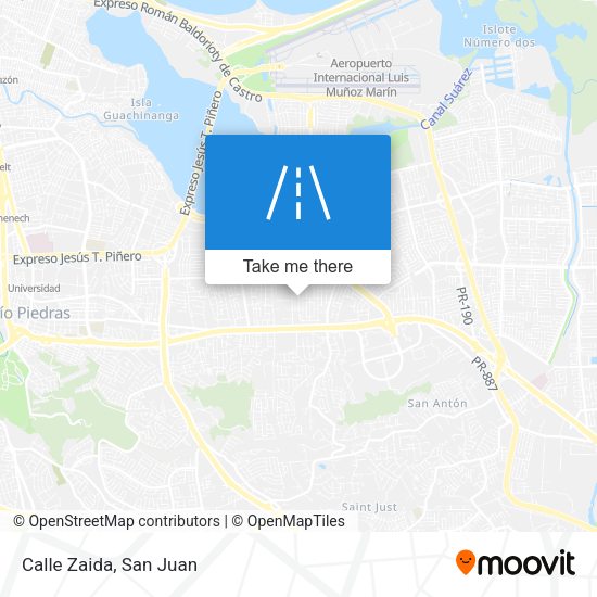 Mapa de Calle Zaida