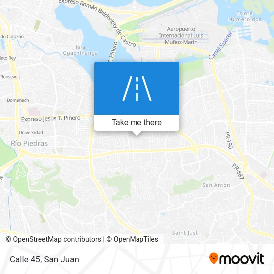 Calle 45 map