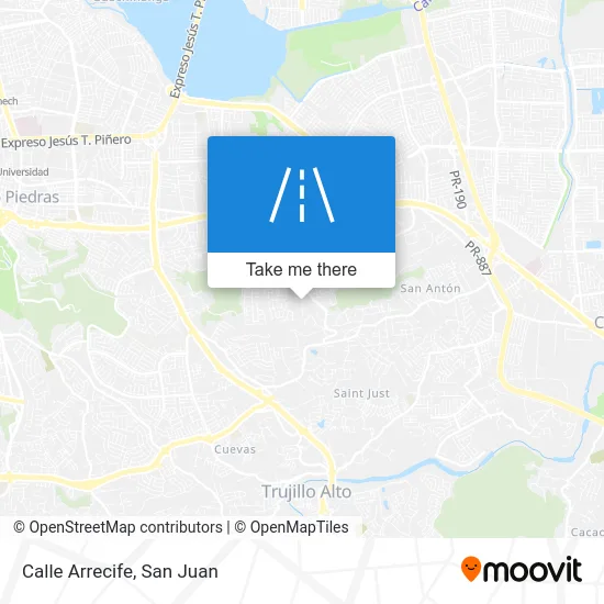 Mapa de Calle Arrecife