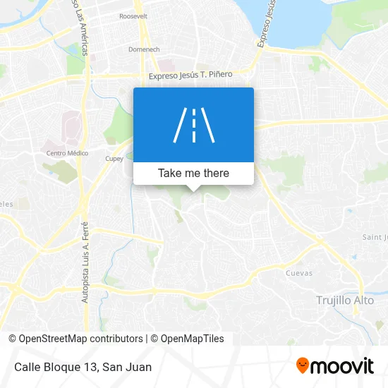 Calle Bloque 13 map