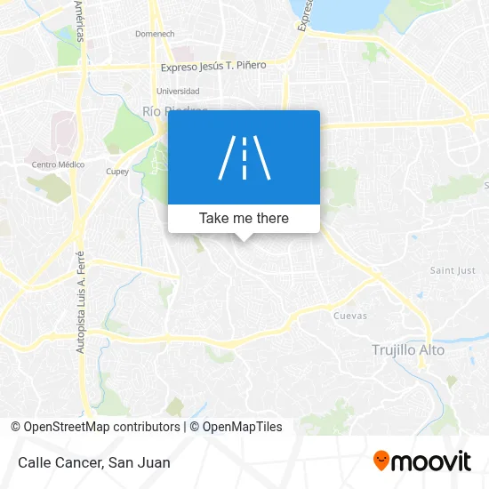 Mapa de Calle Cancer