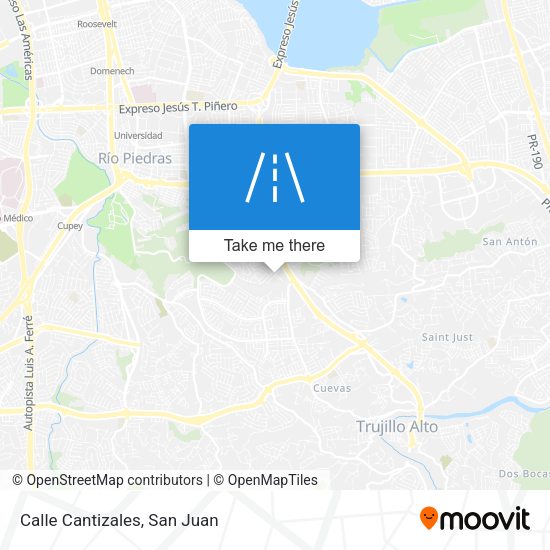 Mapa de Calle Cantizales