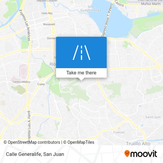Mapa de Calle Generalife