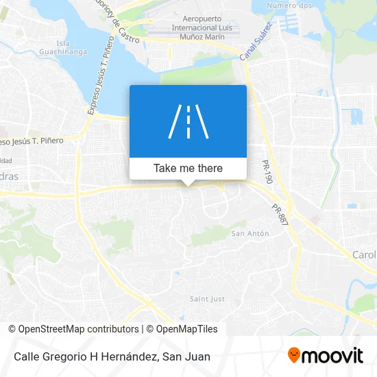 Mapa de Calle Gregorio H Hernández