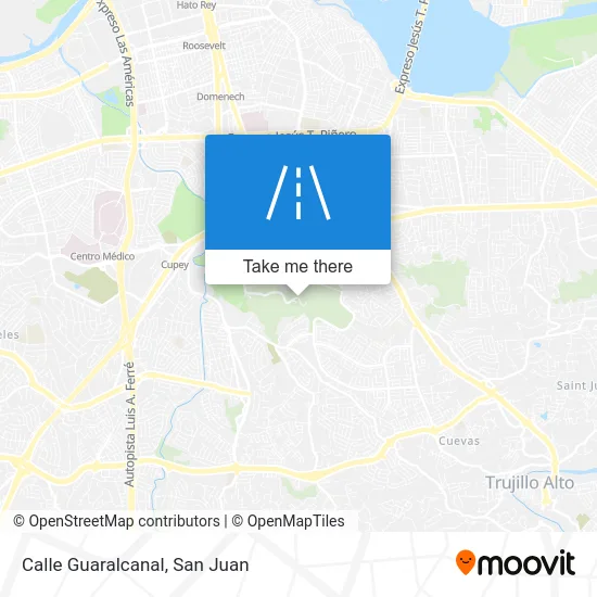 Calle Guaralcanal map