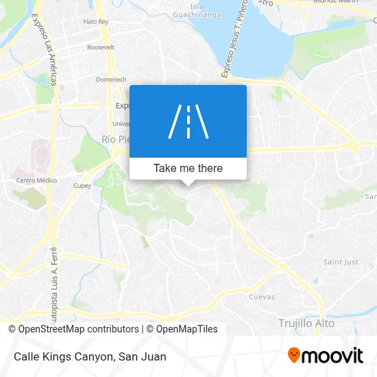 Calle Kings Canyon map