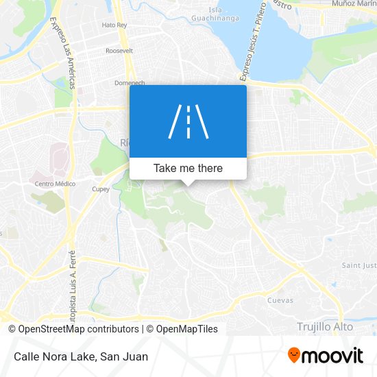 Calle Nora Lake map