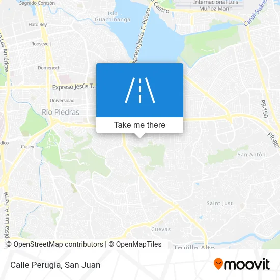 Mapa de Calle Perugia