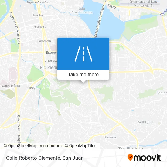 Mapa de Calle Roberto Clemente