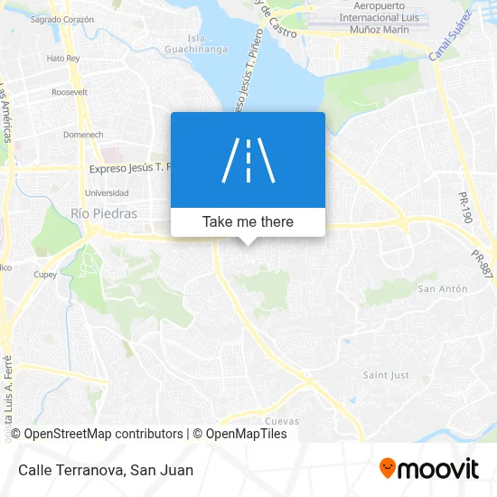 Mapa de Calle Terranova